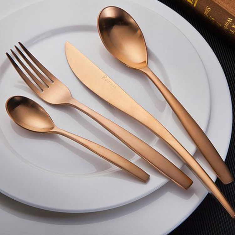 不锈钢餐具玫瑰金PVD镀膜
